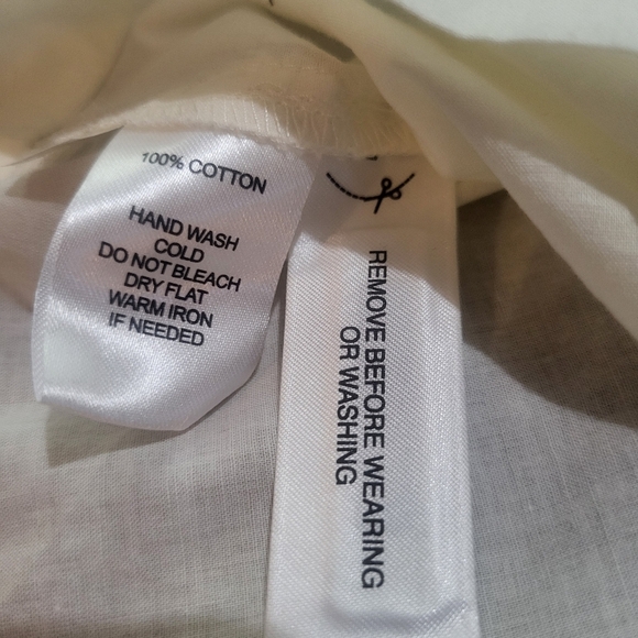 Loft Ann Taylor Women's White Sleeveless 100% Cotton Camisole Blouse Size Small - Picture 6 of 7